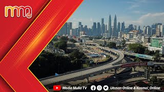 Tinjauan udara keadaan jalan raya utama sekitar ibu kota Kuala Lumpur