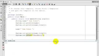 Java trim Method