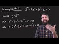 higher order constant coefficient differential equations y y =0 and y 3y 3y y =0