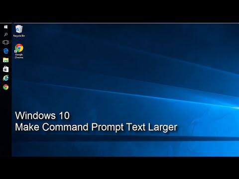 Windows 10 - Make Command Prompt Text Larger Windows 10 - Make Command Prompt Text Larger