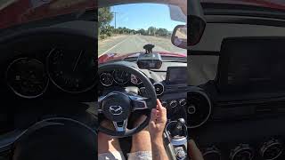 The 2023 Mazda MX-5 Miata Manual Gets to 60 in 6.5 Seconds (POV Drive #shorts)