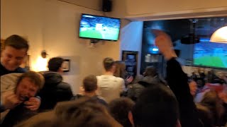 England goal vs France - pub celebrations