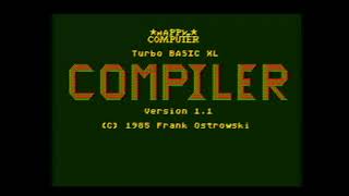 Atari 8 Bit Turbo BASIC XL - A Quick Comparison of Compiled vs. Non-Compiled