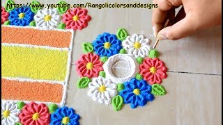 Kartik purnima/ Karthikai deepam rangoli l कार्तिक/ त्रिपुरी पूर्णिमा पर विशेष l Dev Deepawali