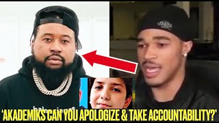 DJ Akademiks CONFRONTED By PlaqueBoyMax To APOLOGIZE Over Grooming Allegations With 15yr Old Kid