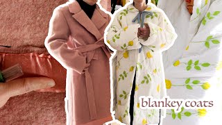 It's cold out... let's upcycle blankets (and duvets) into coats!