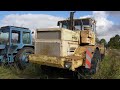 Starting Tractor K-700A (V8 Turbo Diesel) After 6 Years + Test Drive