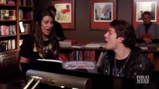[Glee] (Jesse St James)Jonathan Groff & (Rachel Berry)Lea Michele - Hello