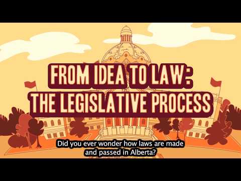 What are the steps of making a law?