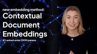 New embedding model: Contextual Document Embeddings