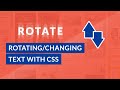 CSS Tricks: Rotating or Sliding Texts Animation (EASY)