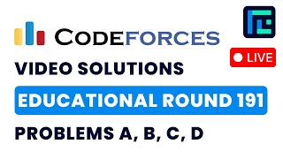 Codeforces Educational Round 191 | Video Solutions - A to D | by Hariom | TLE Eliminators