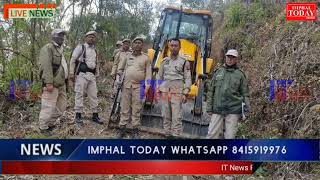 Assam dagi Hurankhiba JCB (Excavator) ama Senapati District ki Laii Village dagi Phangba Ngamkhre