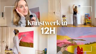 Art Challenge - Paint an acrylic painting in 12 hours ✨🎨