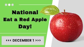 Celebrate National Eat a Red Apple Day with These 5 Surprising Health Benefits! December 1 #apple