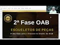 2 fase oab trabalho como memorizar as peças trabalhistas