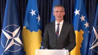 NATO Secretary General with Isa Mustafa in Kosovo, 3 FEB 2017