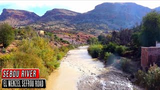 SEBOU RIVER : A view of the Sebou Valley, on the Road to El menzel