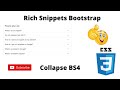 How to make Google Rich Snippets with drop down collapse