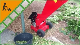 GeoTech Pro GSP65L petrol wood chipper shredder - 6.5 HP petrol engine - Customer's video