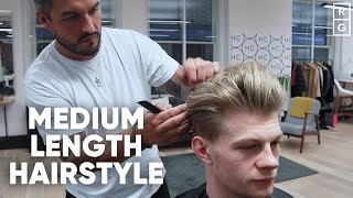 Medium Length Hairstyle For Men | With Undercut and Fade