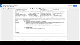 Multicultural Lesson Plan Final