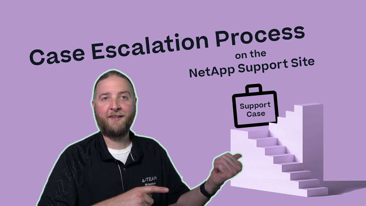 Case Escalation - NetApp Support Site - YouTube