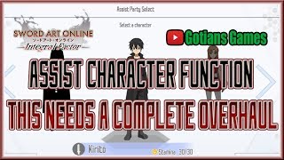 SAOIF The Assist Character Function Needs to Be Reworked!! Sword Art Online Integral factor