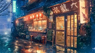 SNOWING IN JAPAN 🌨️ Pluviophile Lofi 🌨️ Japanese Lofi Songs To Enjoy The Japanese Rain Vibes