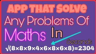 Solve Any Maths Problem In Just A Seconds With An App
