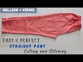 💫Easy Steps for Perfect Women Pant\Cutting and Stitching/ Pant Design