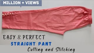 💫Easy Steps for Perfect Women Pant\\Cutting and Stitching/ Pant Design