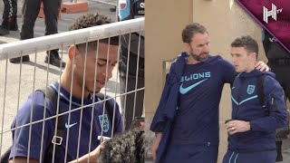 Jude Bellingham signs autographs as England head home from World Cup