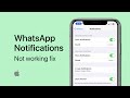 WhatsApp Notifications Disabled or Not Working on iPhone Fix