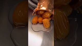 Dessert are crunchy on outside \u0026 juicy on inside |Tulumba 🫘|#shorts #tulumba #food #youtubeshorts