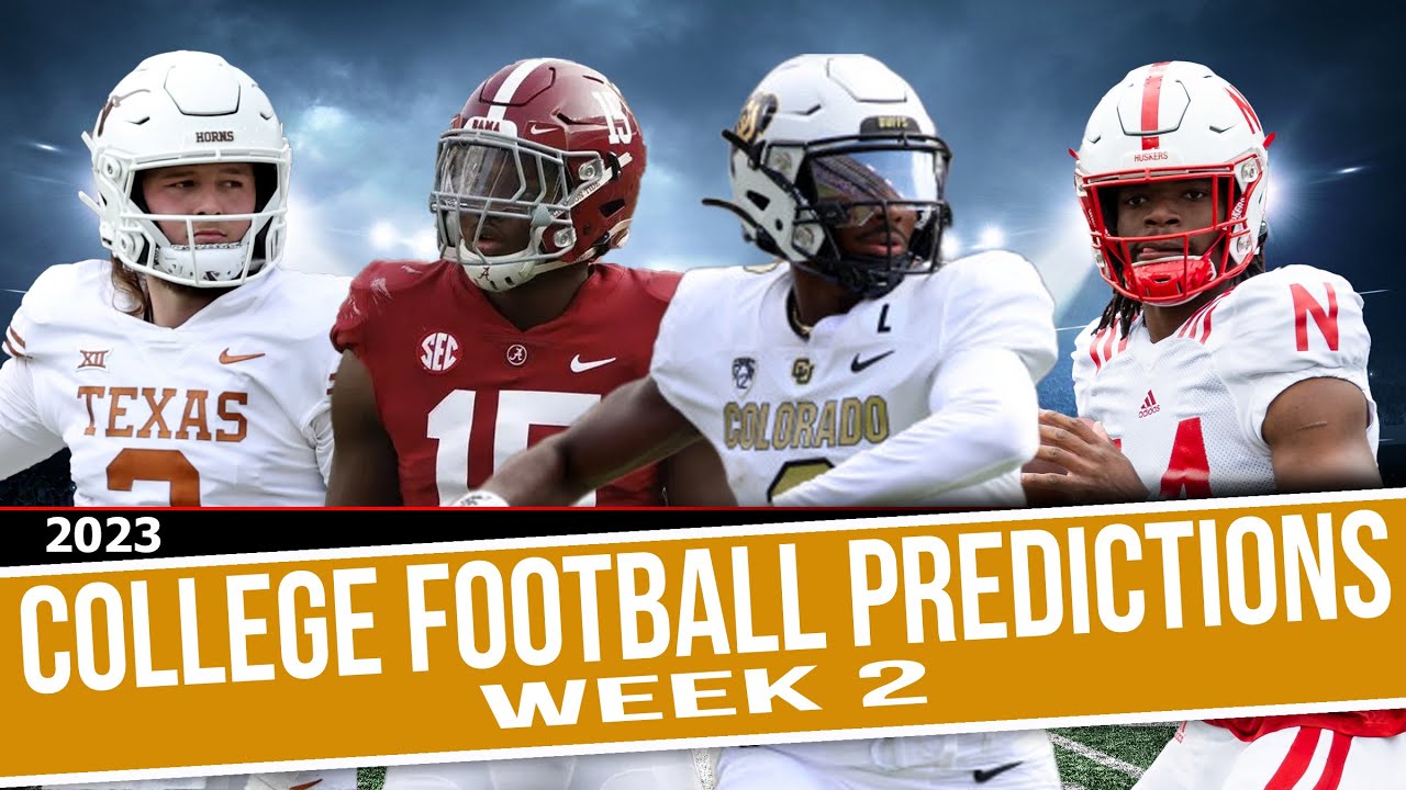 College Football Predictions Week 2 - YouTube