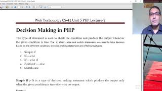 PHP decision making