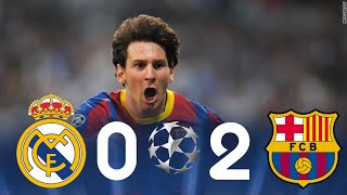 ملخص مباراة برشلونة 2-0 ريال مدريد نصف نهائي دوري الابطال 2011 بتعليق الشوالي 4K 🔥😍