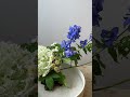 繡球插盤花｜flower arrangement ｜ hydrangea annabelle