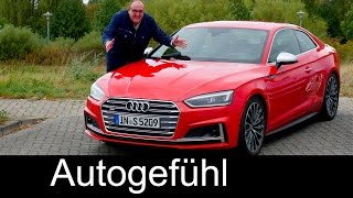 Audi S5 Coupé FULL REVIEW test driven & COMPARISON A5 old vs new 2017 neu - Autogefühl
