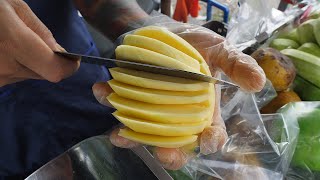 진짜 미친속도! 과일 자르기 달인 / real crazy speed! amazing fruits cutting skills - thai street food