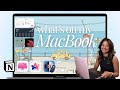 2024 AESTHETIC & PRODUCTIVE MacBook Setup | my fave widgets, customizations + settings 💻🌟