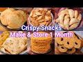 Crispy Crunchy Snacks Ideas - Store 1 Month | Easy & Simple Munching Tea Time Snacks