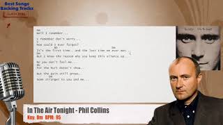 🎙 In The Air Tonight - Phil Collins Vocal Backing Track with chords and lyrics