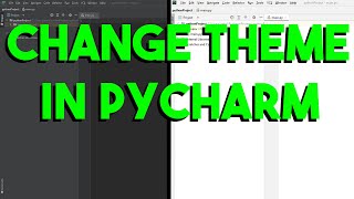 How to change theme in PyCharm
