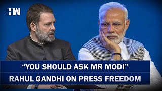 "You should ask Mr Modi": Rahul Gandhi on Press freedom | California | BJP Congress | USA | PM Modi