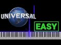 Universal Studio Intro Easy Piano Tutorial