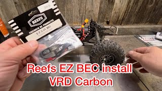 Reefs EZ BEC install on a vanquish VRD Carbon servo 800lp