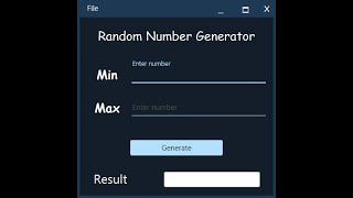 Random Number Generator With Source Code | JavaFX