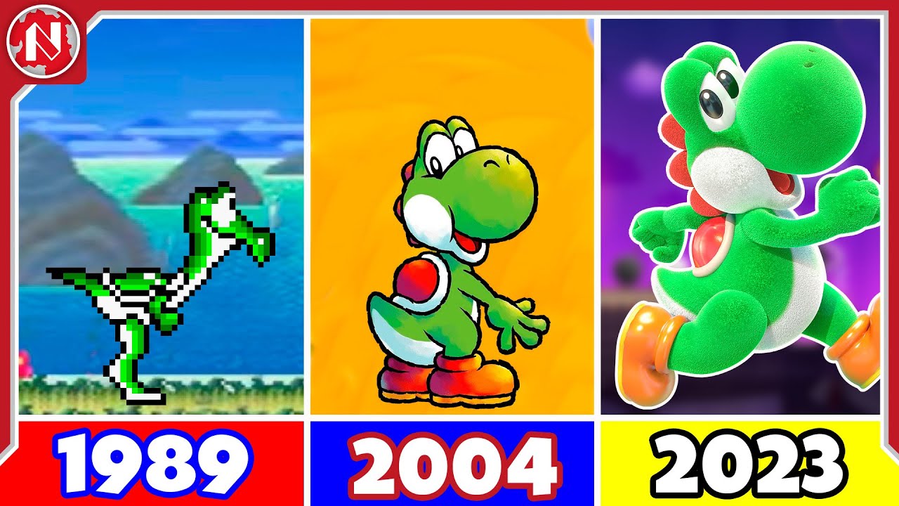 Evolution Of Yoshi In Super Mario Games 1990 2022 60 Off